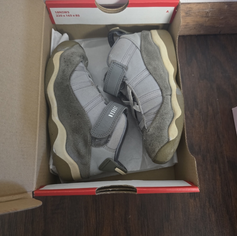 Nike Jordan 6 Rings BT 323420-014 Matte Cool Gray Kids Size 10C